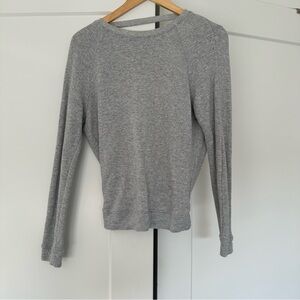Bebe open back crew neck sweatshirt